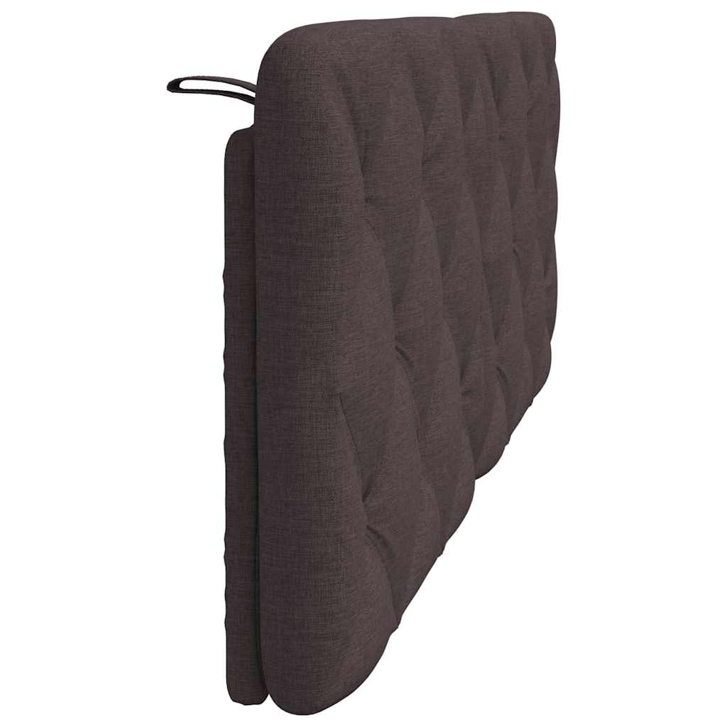 gavlpude 120 cm stof mørkebrun