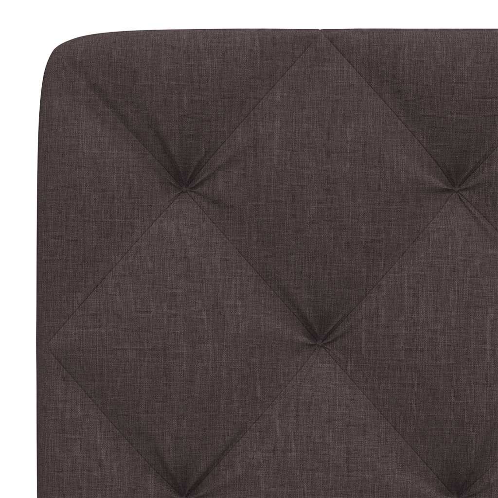 gavlpude 120 cm stof mørkebrun