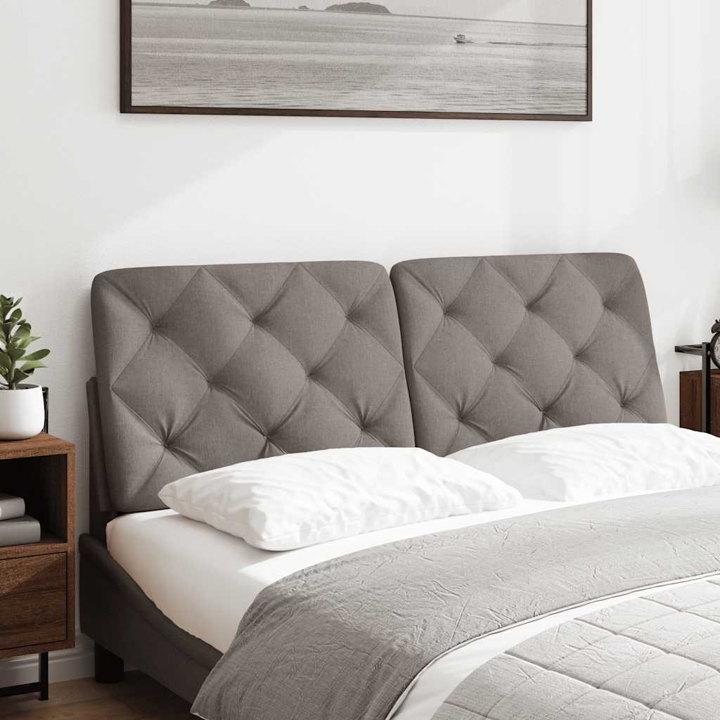 gavlpude 120 cm stof gråbrun