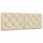gavlpude 140 cm stof cremefarvet