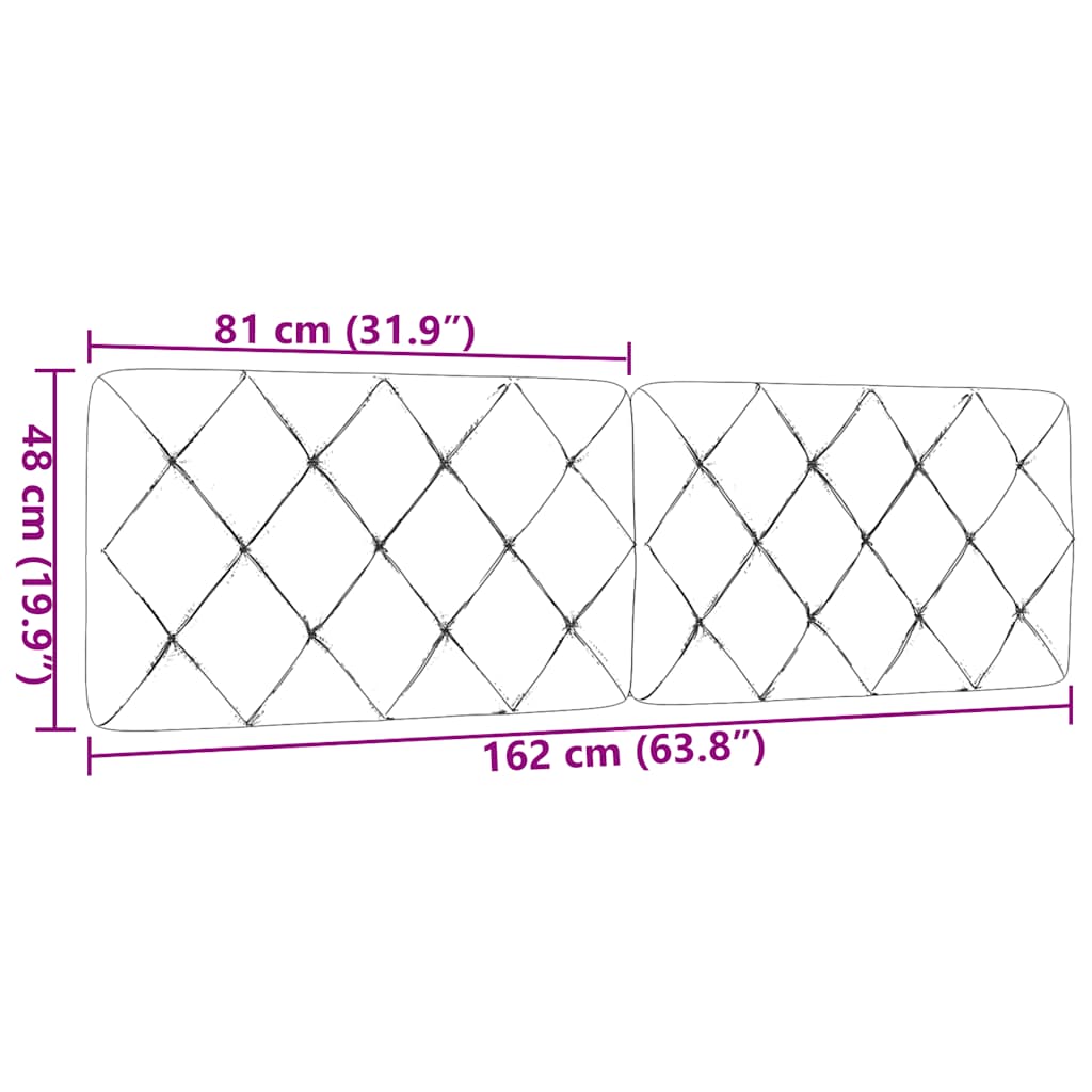 gavlpude 160 cm stof cremefarvet