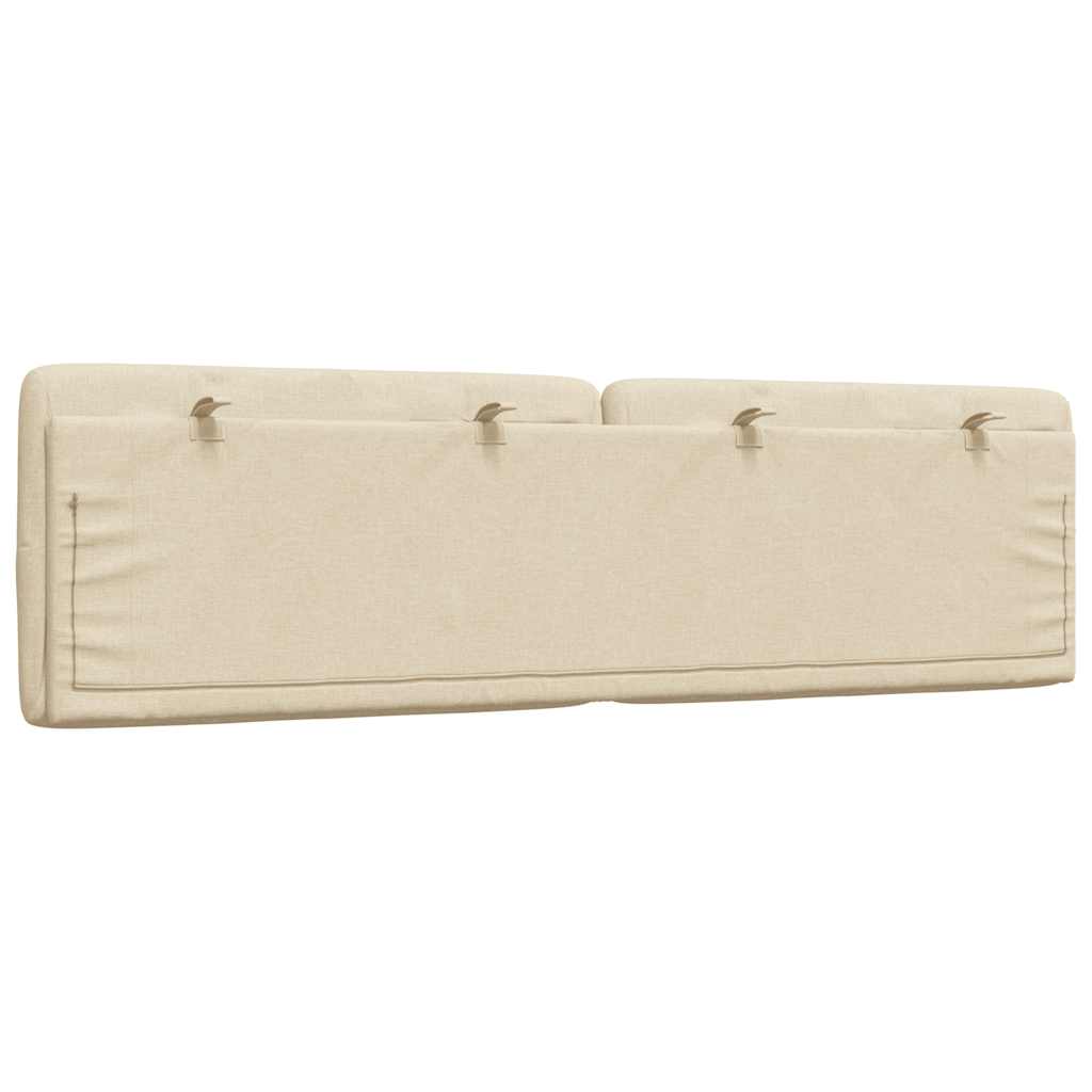 gavlpude 180 cm stof cremefarvet