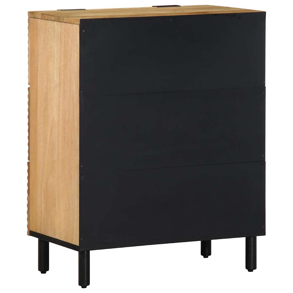 skænke 2 stk. 60x33x75 cm massivt mangotræ brun