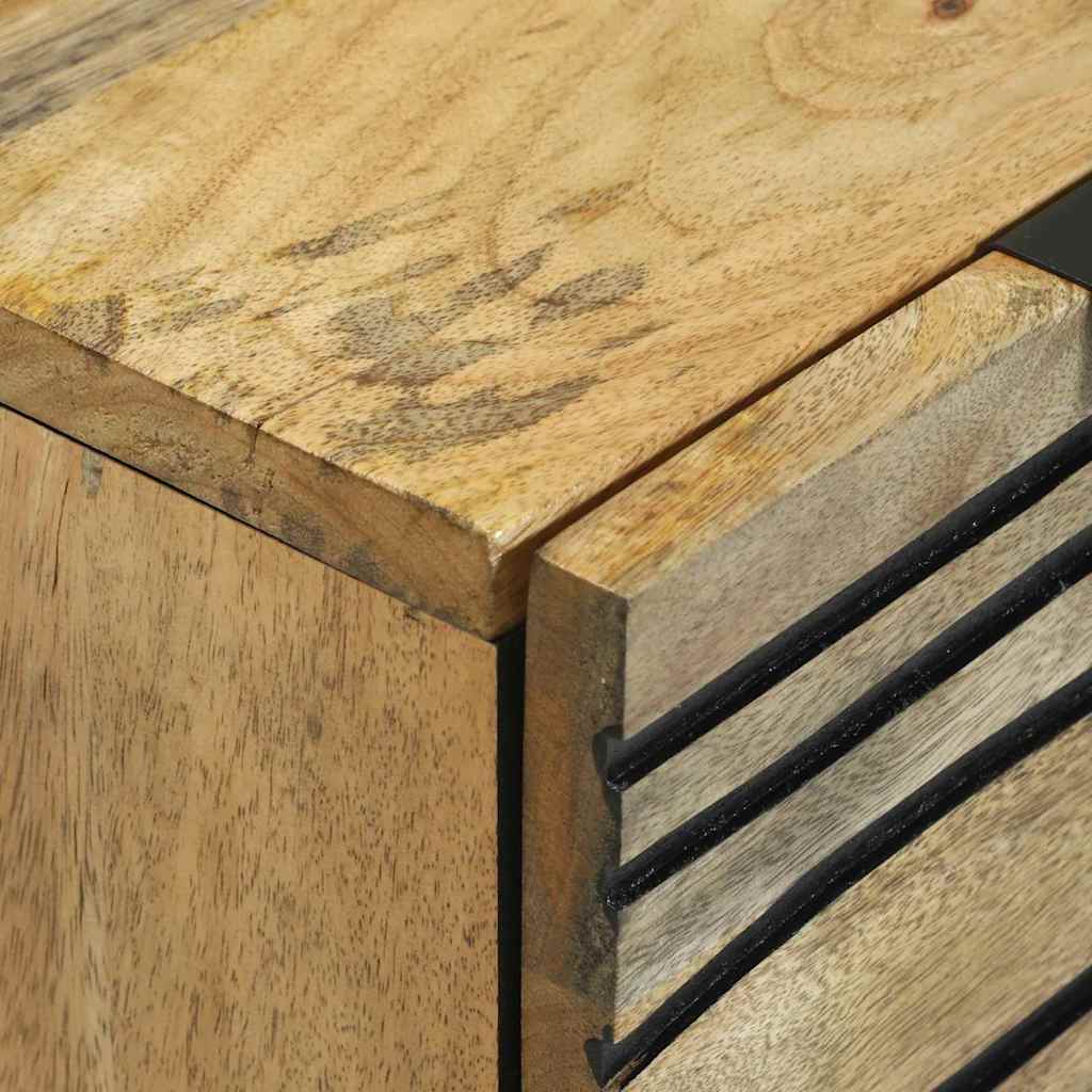 Sidetabel Sæt 2 stk. Naturfarvet 120 x 33 x 75 cm