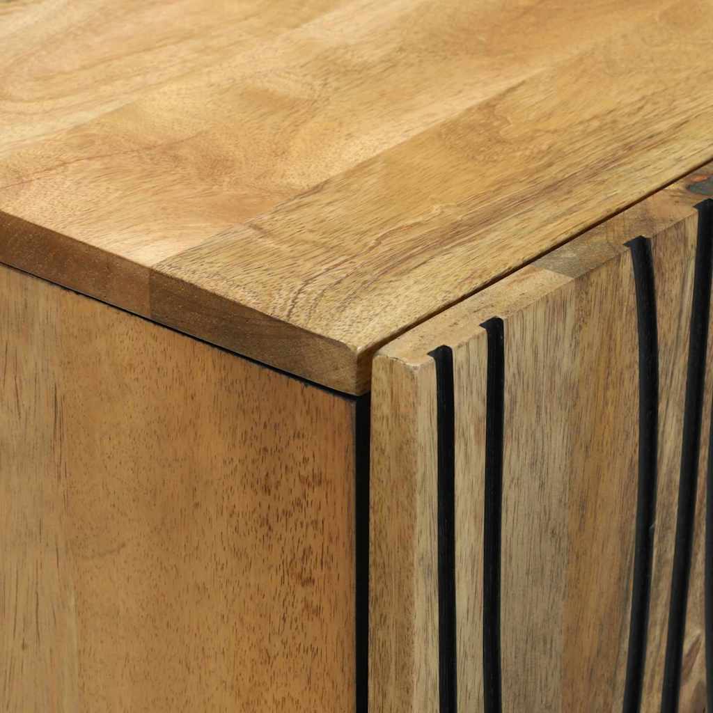 Sidetabel Sæt 3 stk. Naturfarvet 180 x 33 x 75 cm