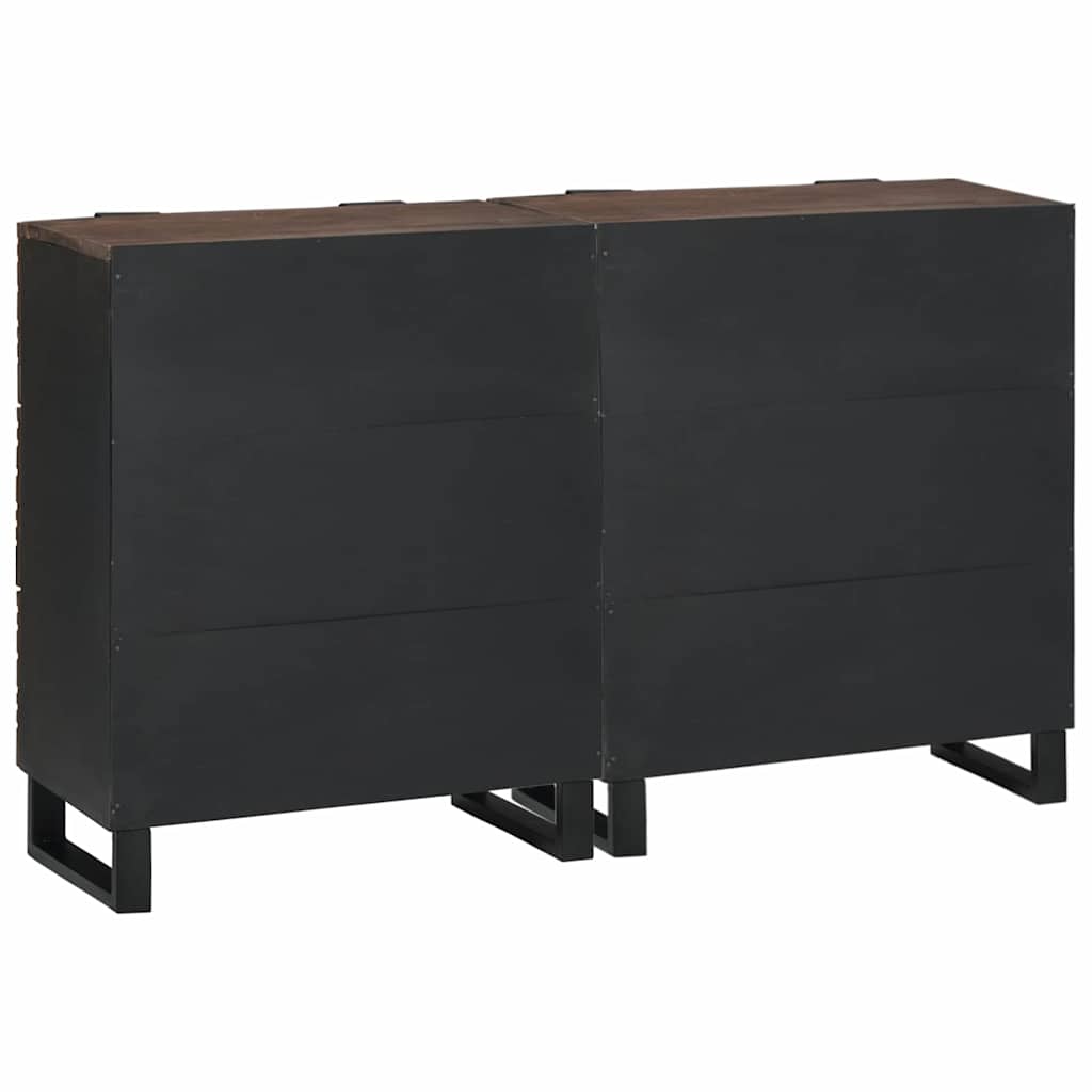 Sidetabel Sæt 2 stk. Valnød 120 x 33 x 75 cm Massivt mangotræ