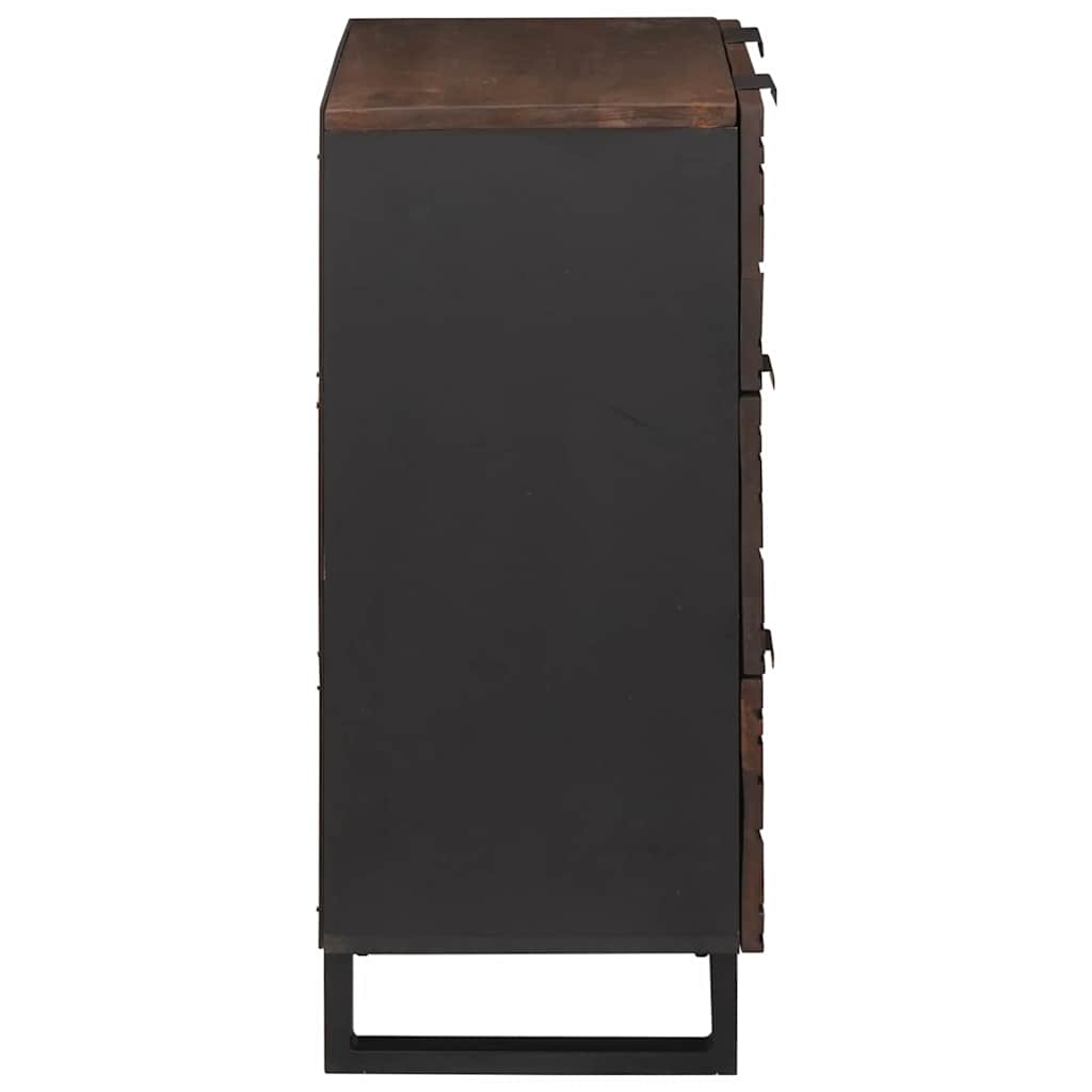 Sidetabel Sæt 2 stk. Valnød 120 x 33 x 75 cm Massivt mangotræ
