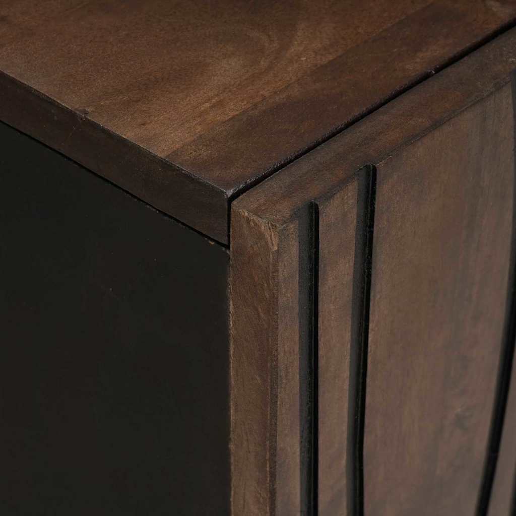 Sidetabel Sæt 3 stk. Brun 180 x 33 x 75 cm Massivt mangotræ