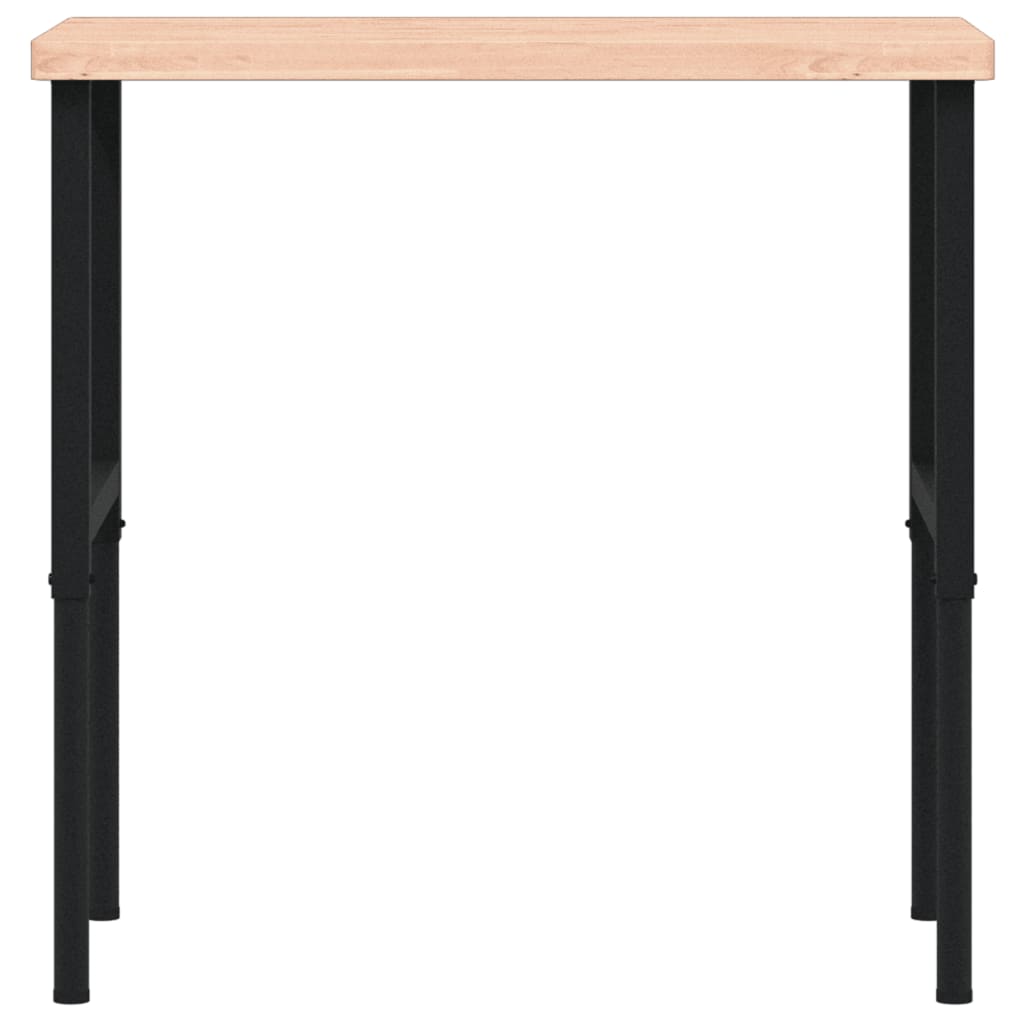 arbejdsbænk 100x60x(73-99,5) cm massivt bøgetræ rektangulær