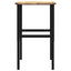 arbejdsbænk 100x60x(71,5-98) cm massivt egetræ