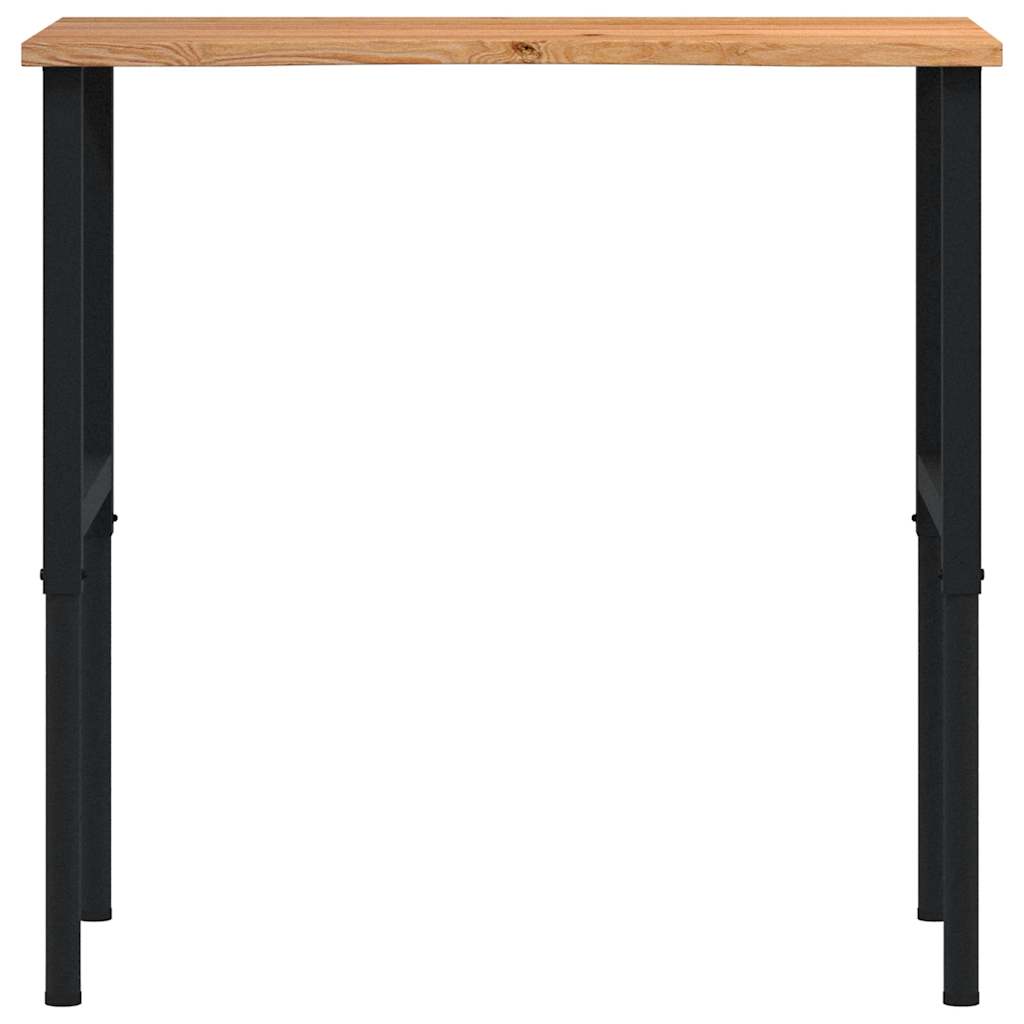 arbejdsbænk 100x60x(71,5-98) cm massivt egetræ