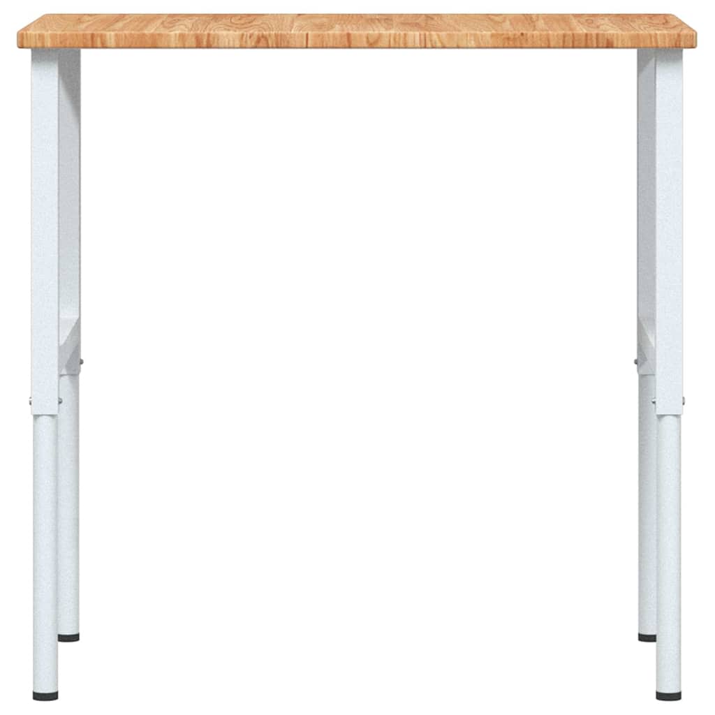 arbejdsbænk 100x60x(71,5-98) cm massivt egetræ rektangulær