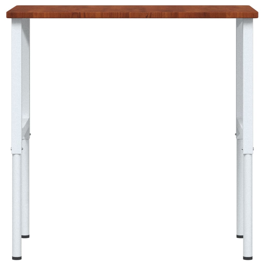 arbejdsbænk 100x60x(71,5-98) cm massivt egetræ rektangulær