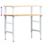 arbejdsbænk 100x60x(71,5-98) cm massivt egetræ