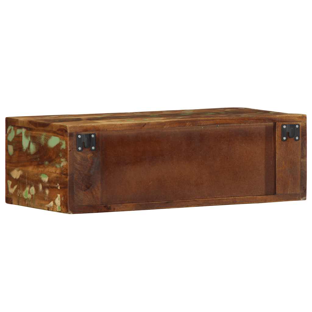 væghængt tv-skab 60x30x19 cm massivt genbrugstræ