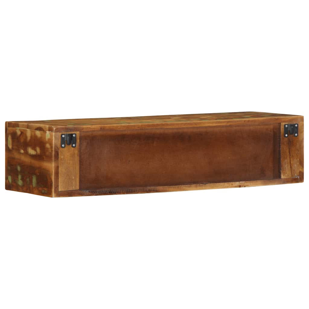 væghængt tv-skab 80x30x19 cm massivt genbrugstræ