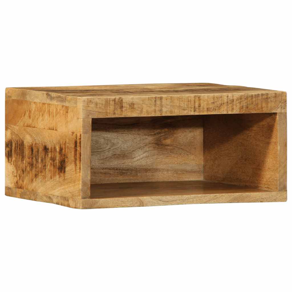 væghængt tv-skab 40x30x19 cm massivt ru mangotræ
