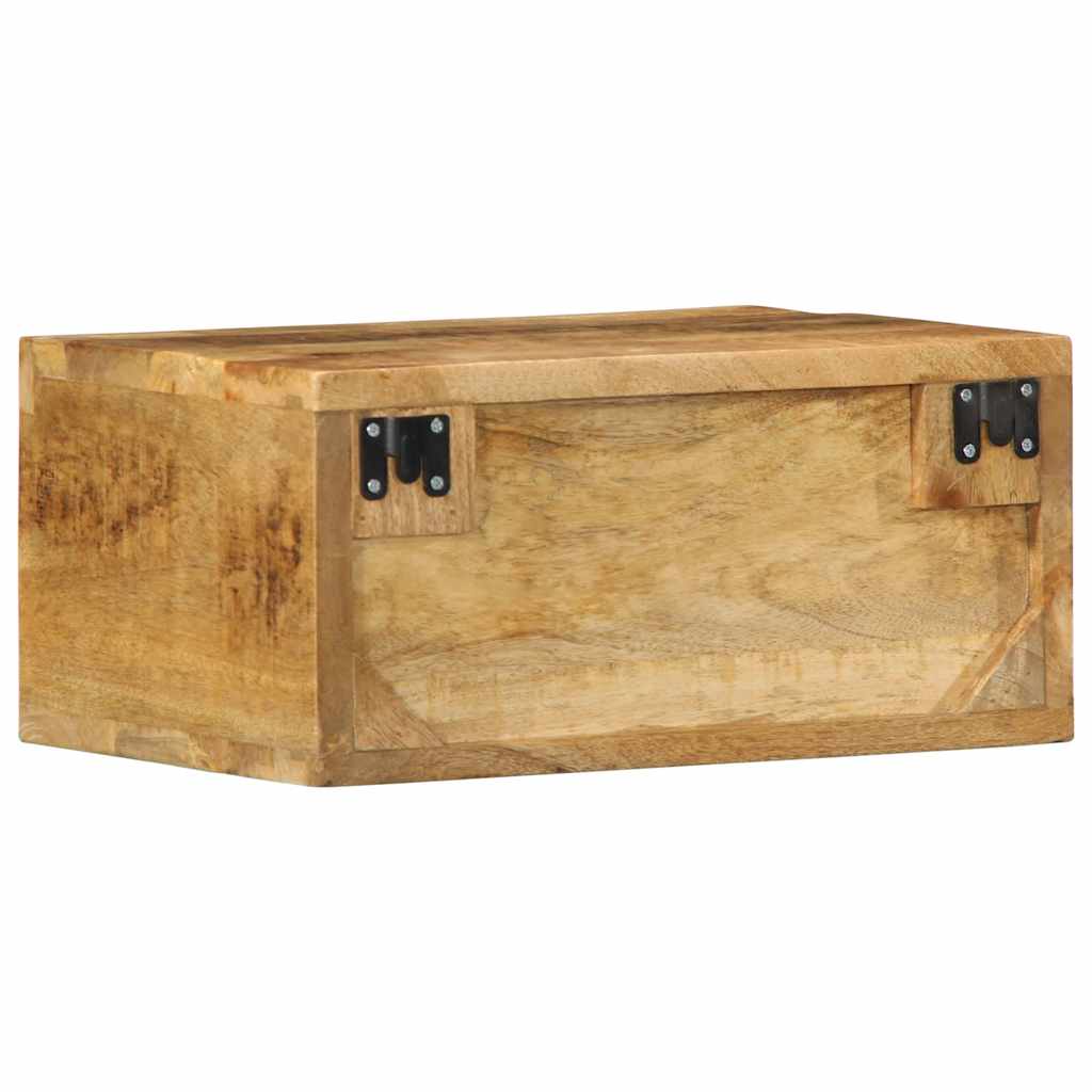 væghængt tv-skab 40x30x19 cm massivt ru mangotræ