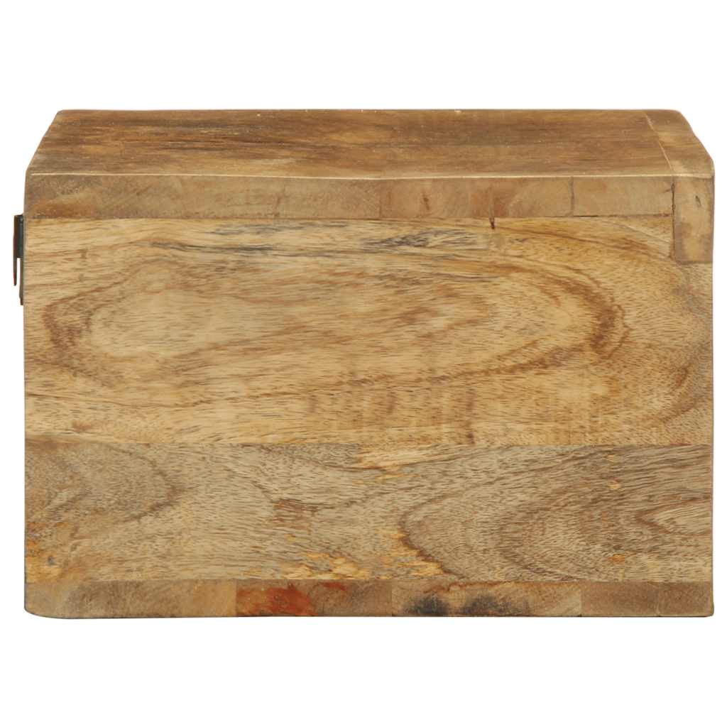 væghængt tv-skab 60x30x19 cm massivt ru mangotræ
