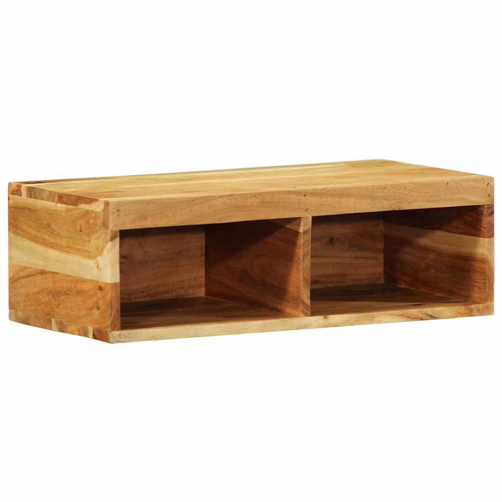 væghængt tv-skab 60x30x19 cm massivt akacietræ