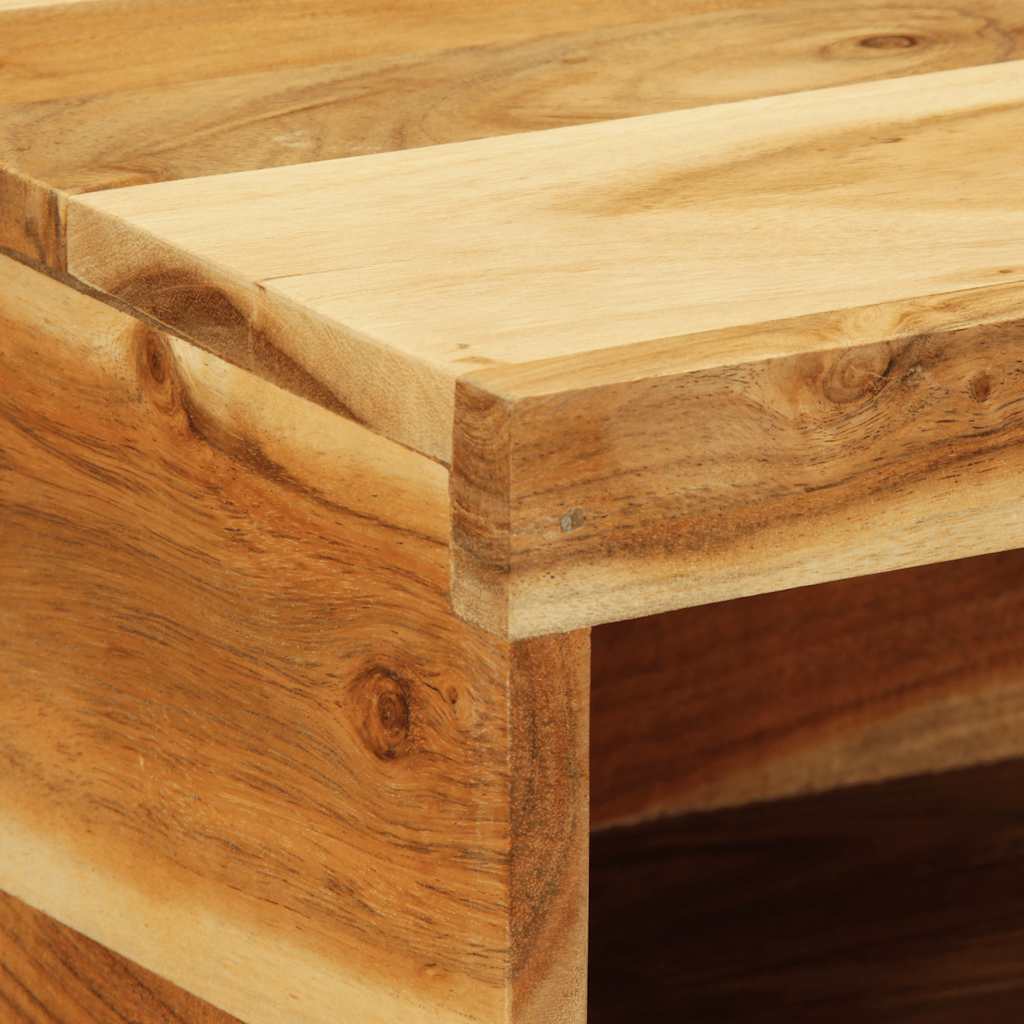 væghængt tv-skab 60x30x19 cm massivt akacietræ