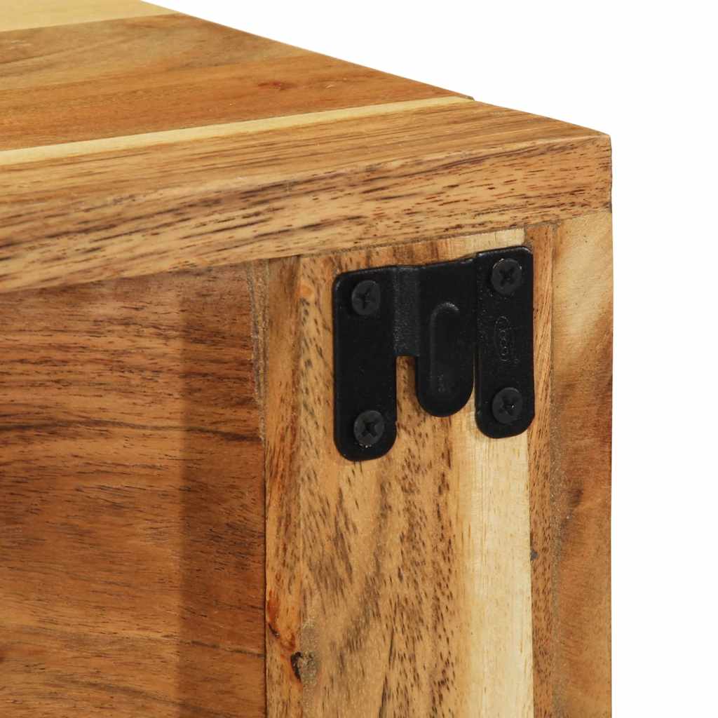 væghængt tv-skab 60x30x19 cm massivt akacietræ