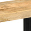 væghylde 70x33x35 cm massivt ru mangotræ