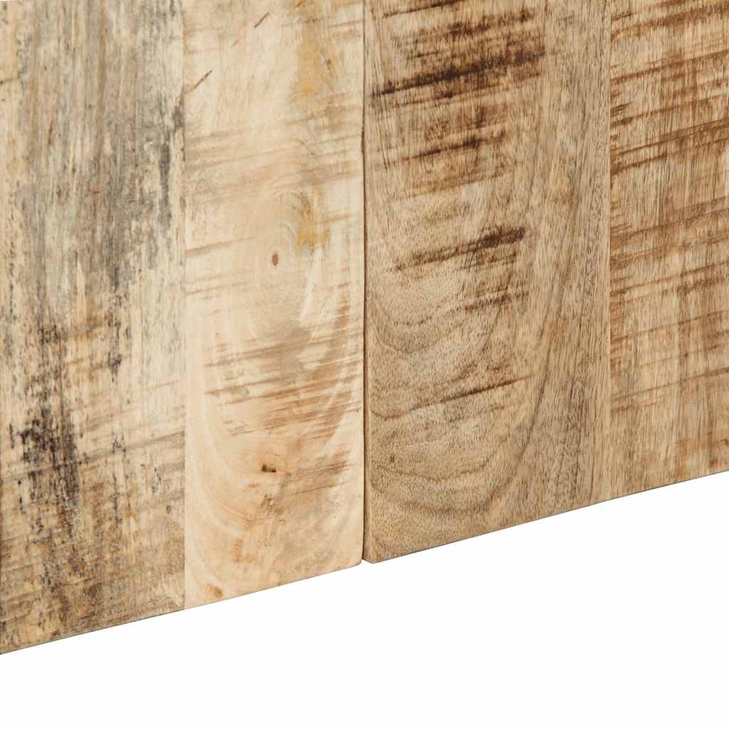 hovedgærde 120 cm massivt ru mangotræ