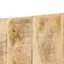 hovedgærde 140 cm massivt ru mangotræ