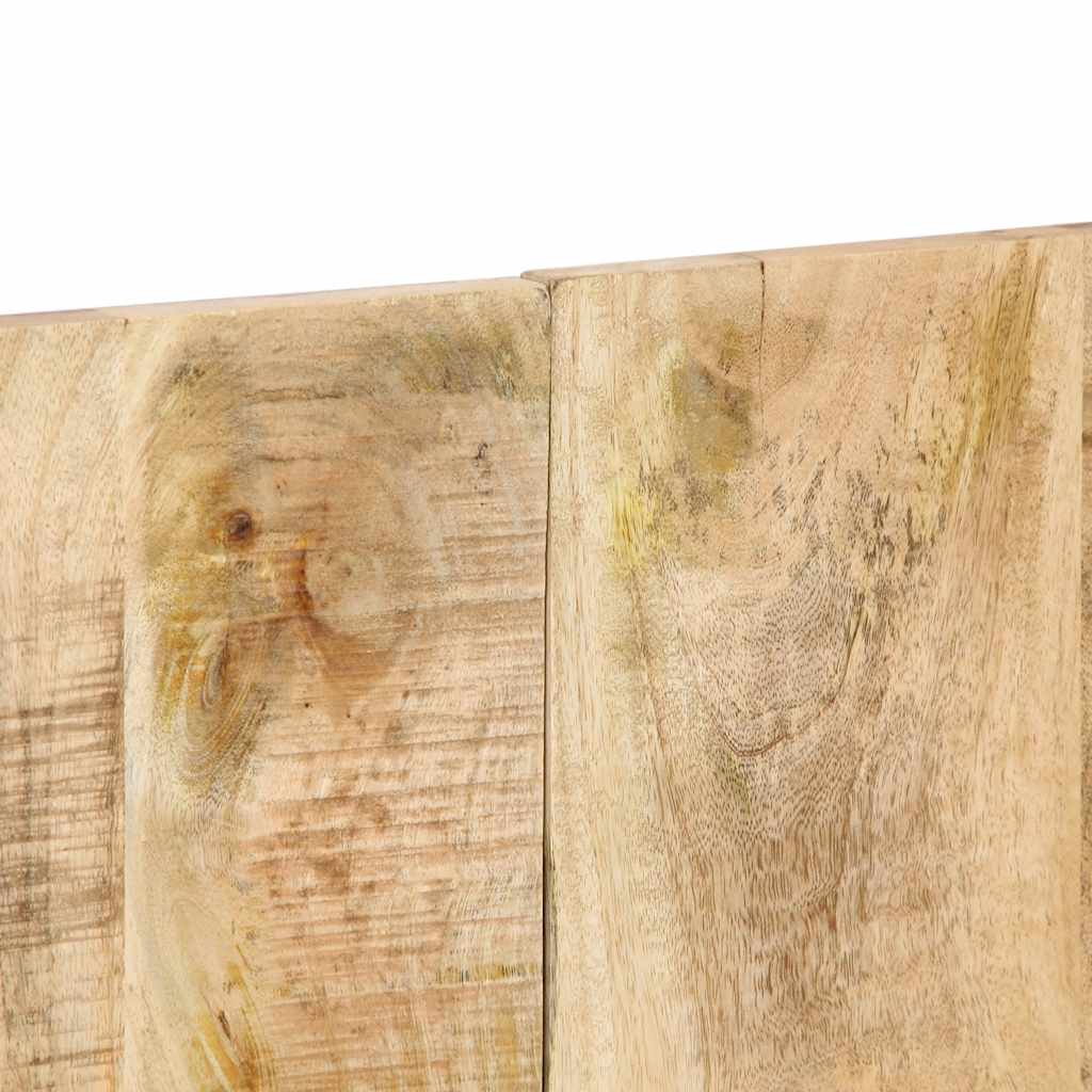hovedgærde 140 cm massivt ru mangotræ
