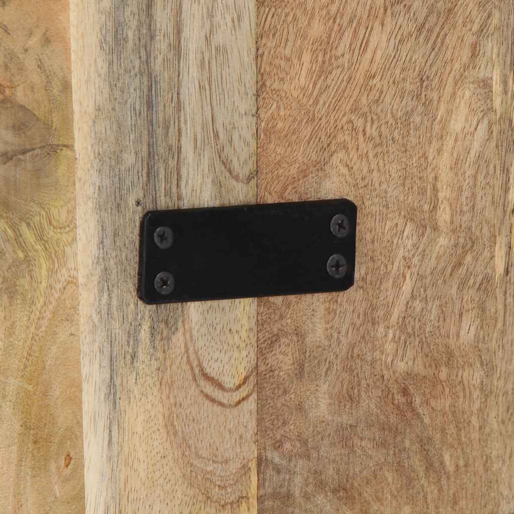 hovedgærde 160 cm massivt ru mangotræ