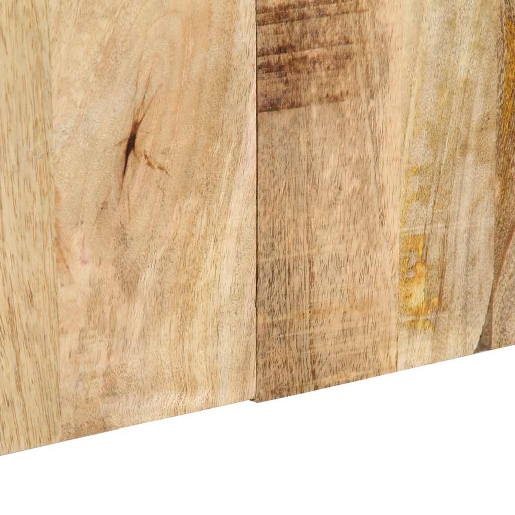 hovedgærde 160 cm massivt ru mangotræ