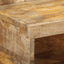 sengebord 50x27x50 cm massivt ru mangotræ