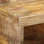 sengebord 50x27x50 cm massivt ru mangotræ