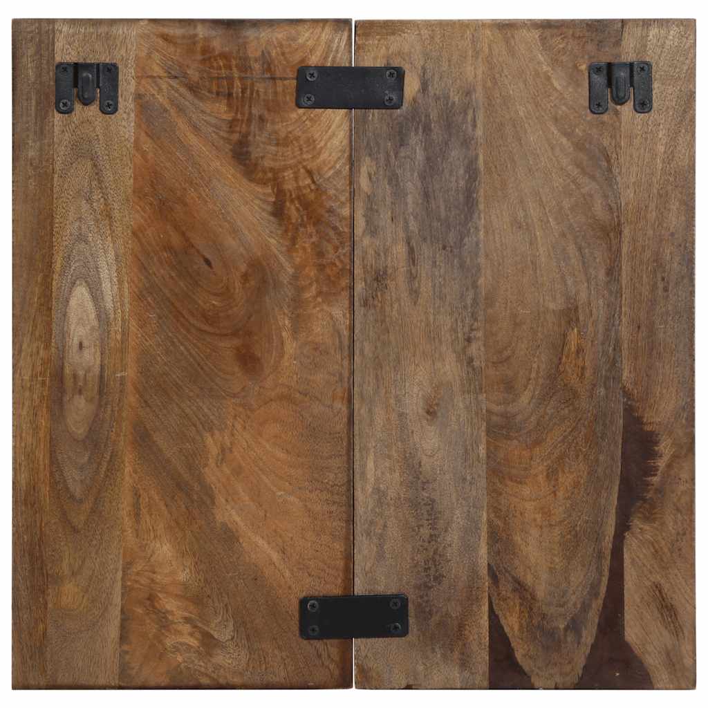sengeskab 50x27x50 cm massivt genbrugstræ flerfarvet