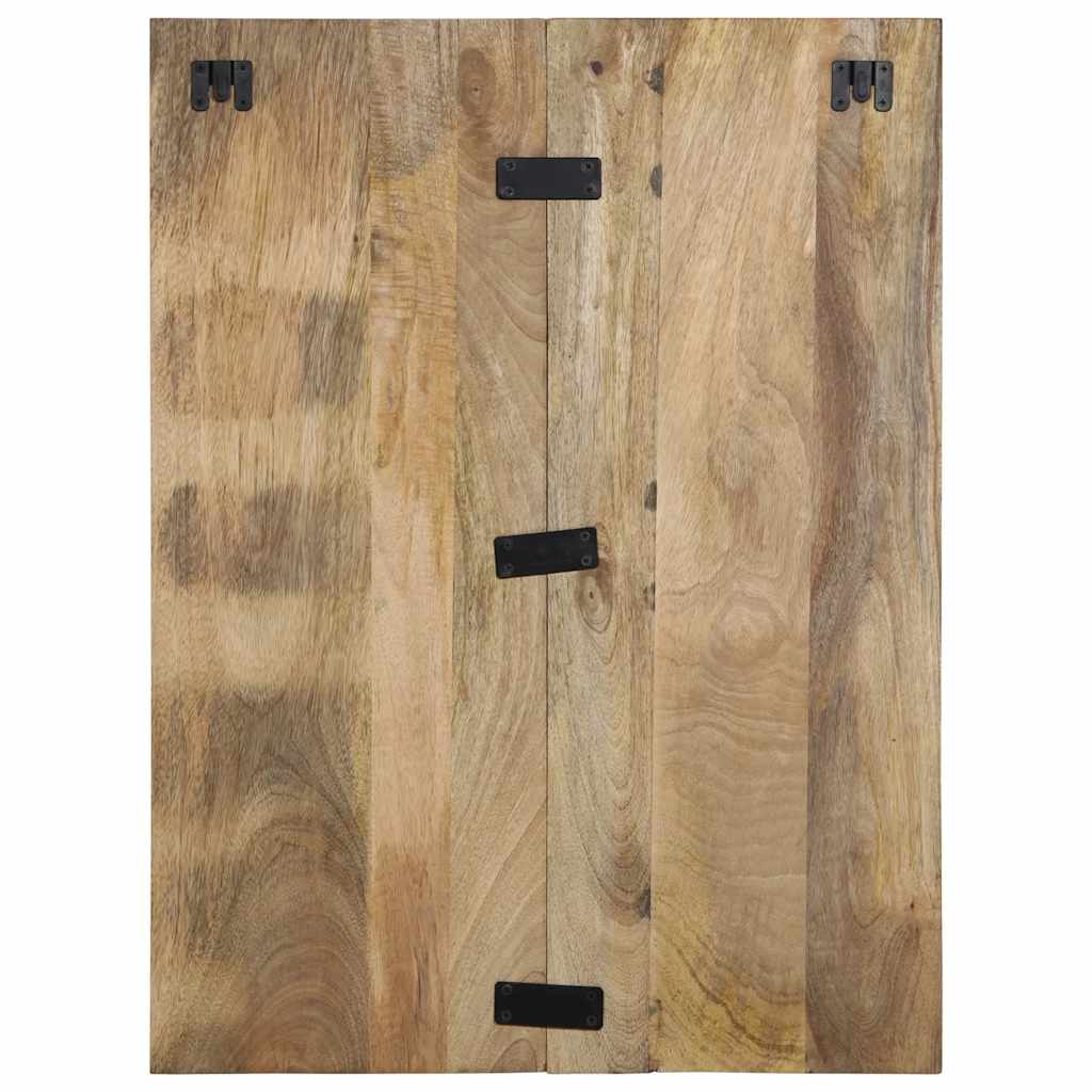 sengeskab 60x32x80 cm massivt ru mangotræ