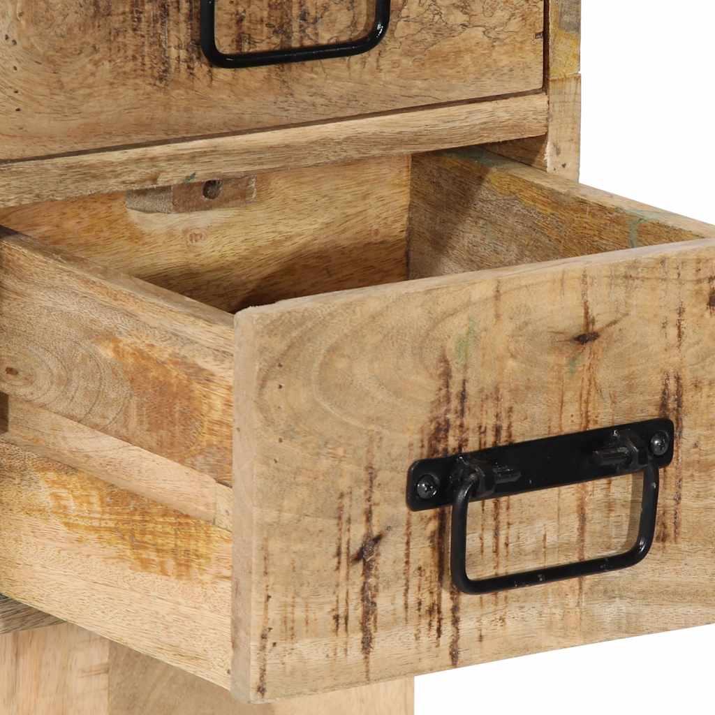 sengeskab 60x32x80 cm massivt ru mangotræ