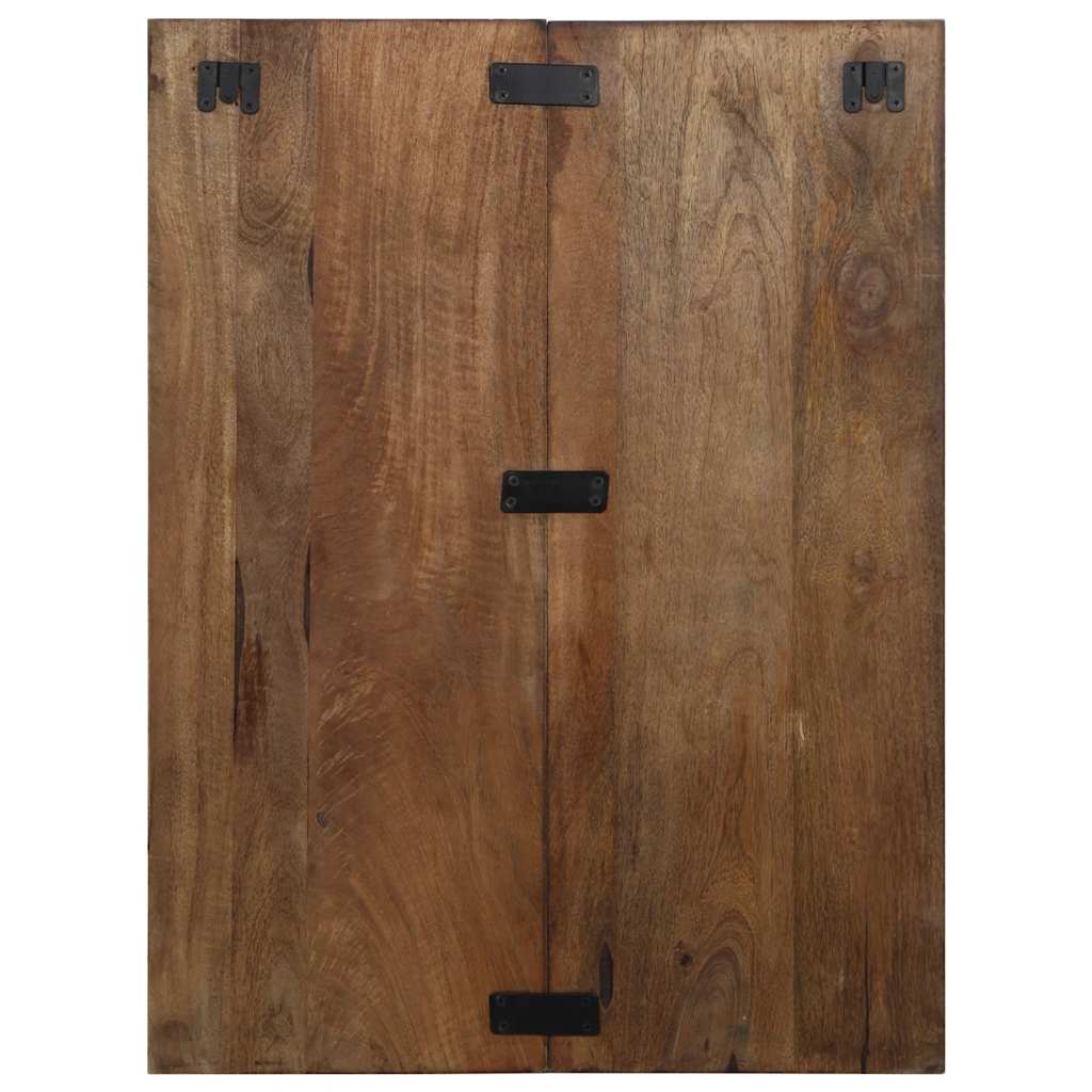 sengeskab 60x32x80 cm massivt genbrugstræ flerfarvet