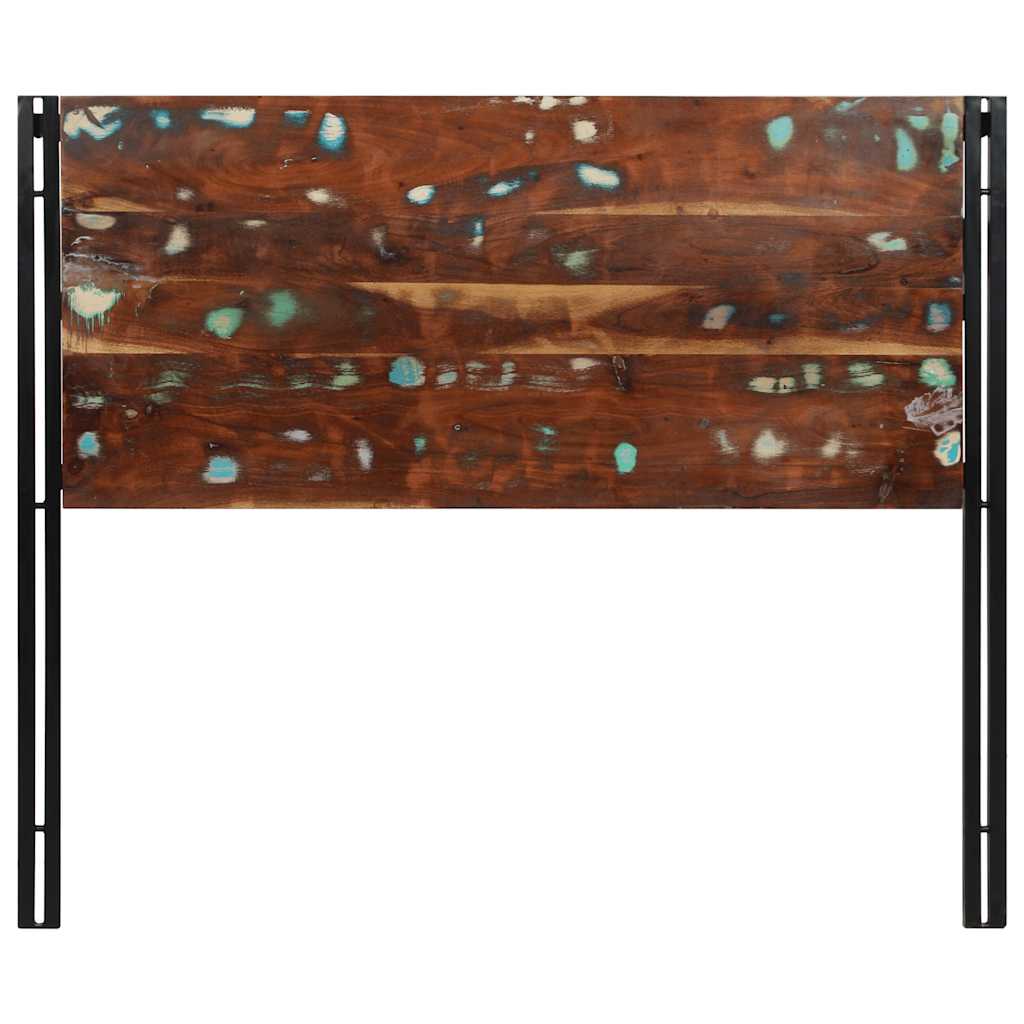 sengegavl 120 cm massivt genbrugstræ og jern