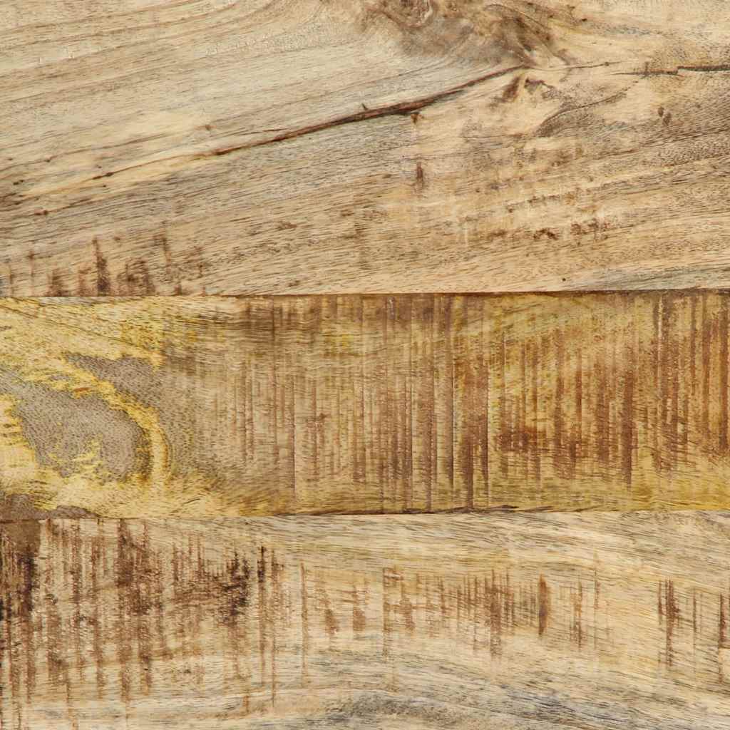 hovedgærde 140 cm massivt mangotræ og jern