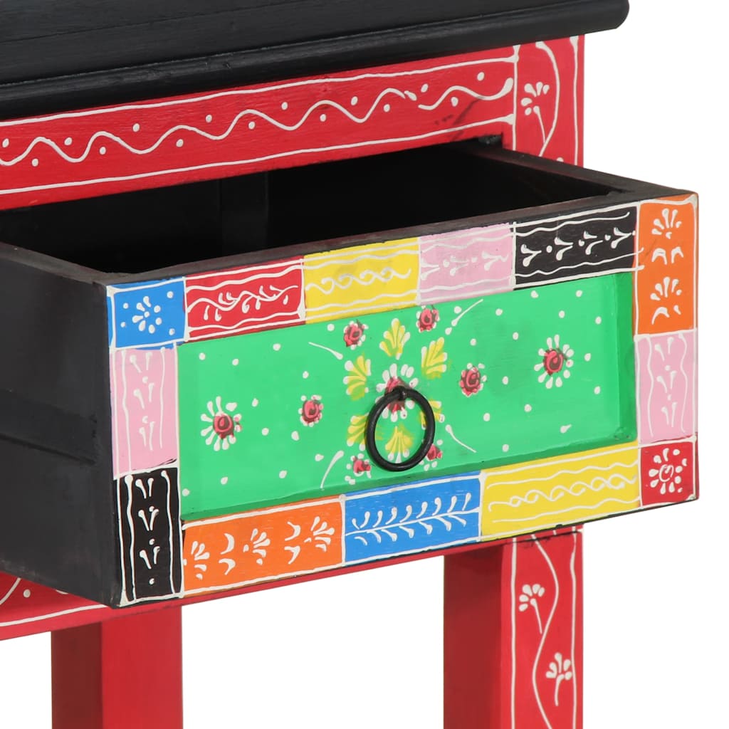 Konsolbord med skuffe Flerfarvet 100 x 30 x 77 cm