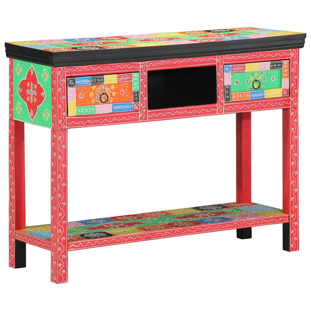 Konsolbord med skuffe Flerfarvet 100 x 30 x 77 cm