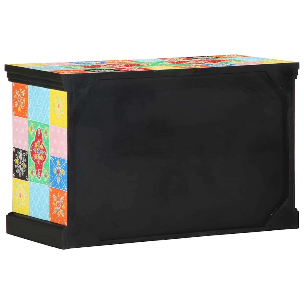TV-skab 80 x 35 x 50 cm Flerfarvet Massivt mangotræ