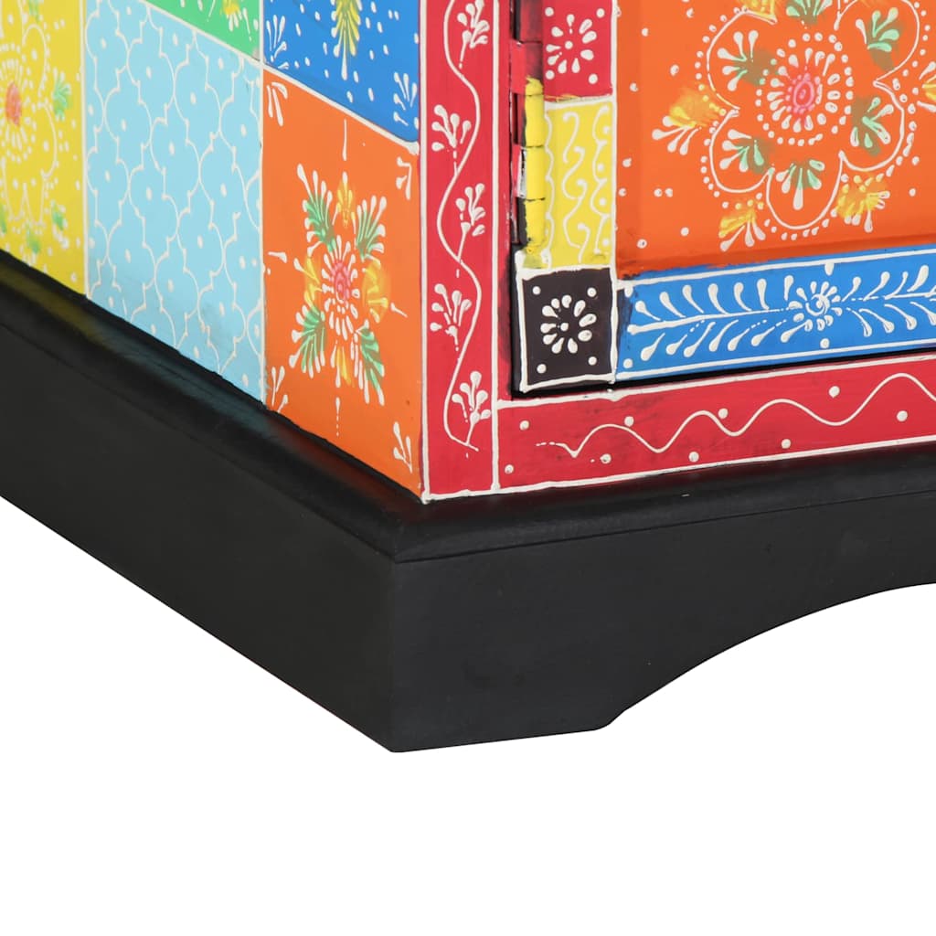 TV-skab 100 x 35 x 50 cm Flerfarvet Massivt mangotræ