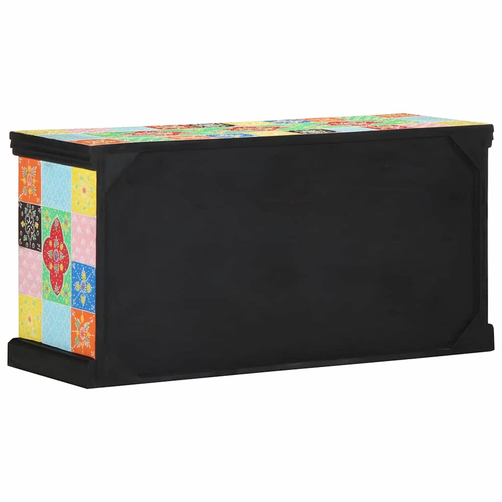 TV-skab 100 x 35 x 50 cm Flerfarvet Massivt mangotræ
