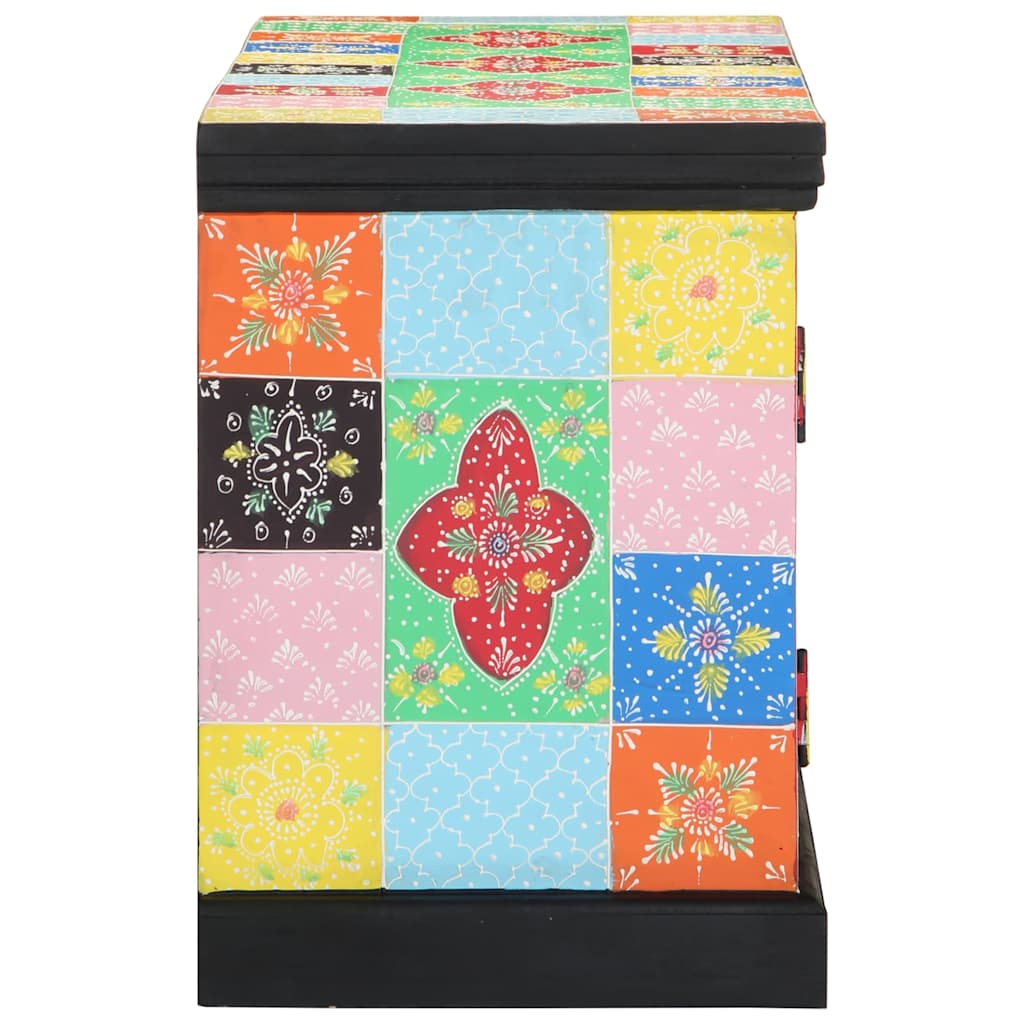 TV-skab 100 x 35 x 50 cm Flerfarvet Massivt mangotræ