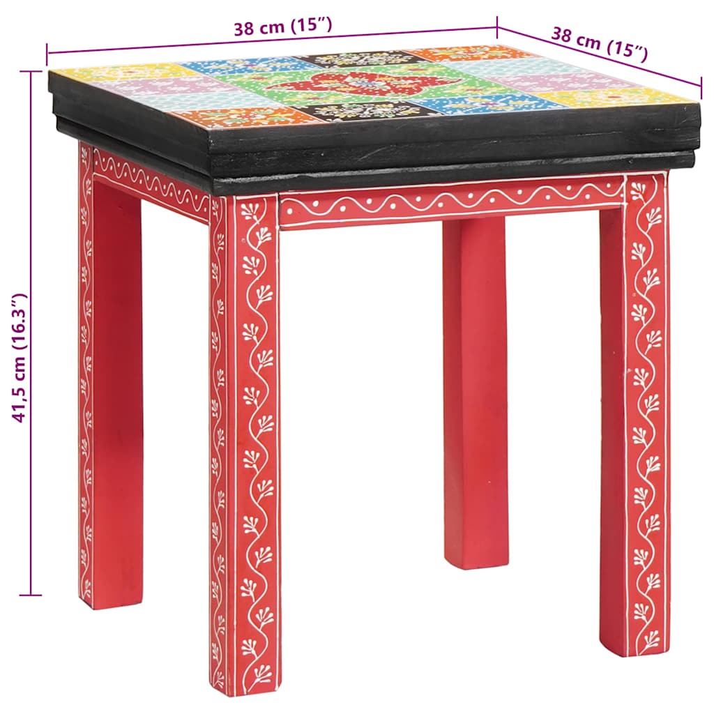 Endebord 2 stk. Flerfarvet 90 x 40 x 50 cm