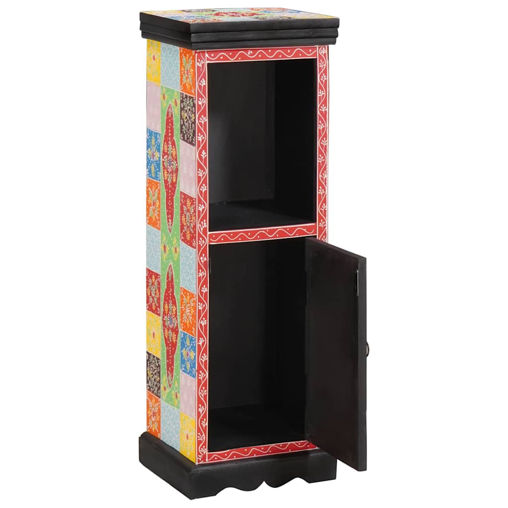 Kommode med dør Flerfarvet 30 x 30 x 90 cm Massivt mangotræ
