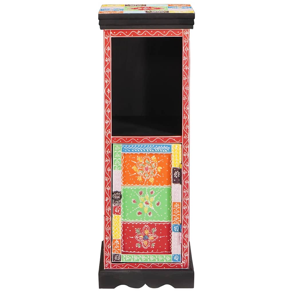 Kommode med dør Flerfarvet 30 x 30 x 90 cm Massivt mangotræ