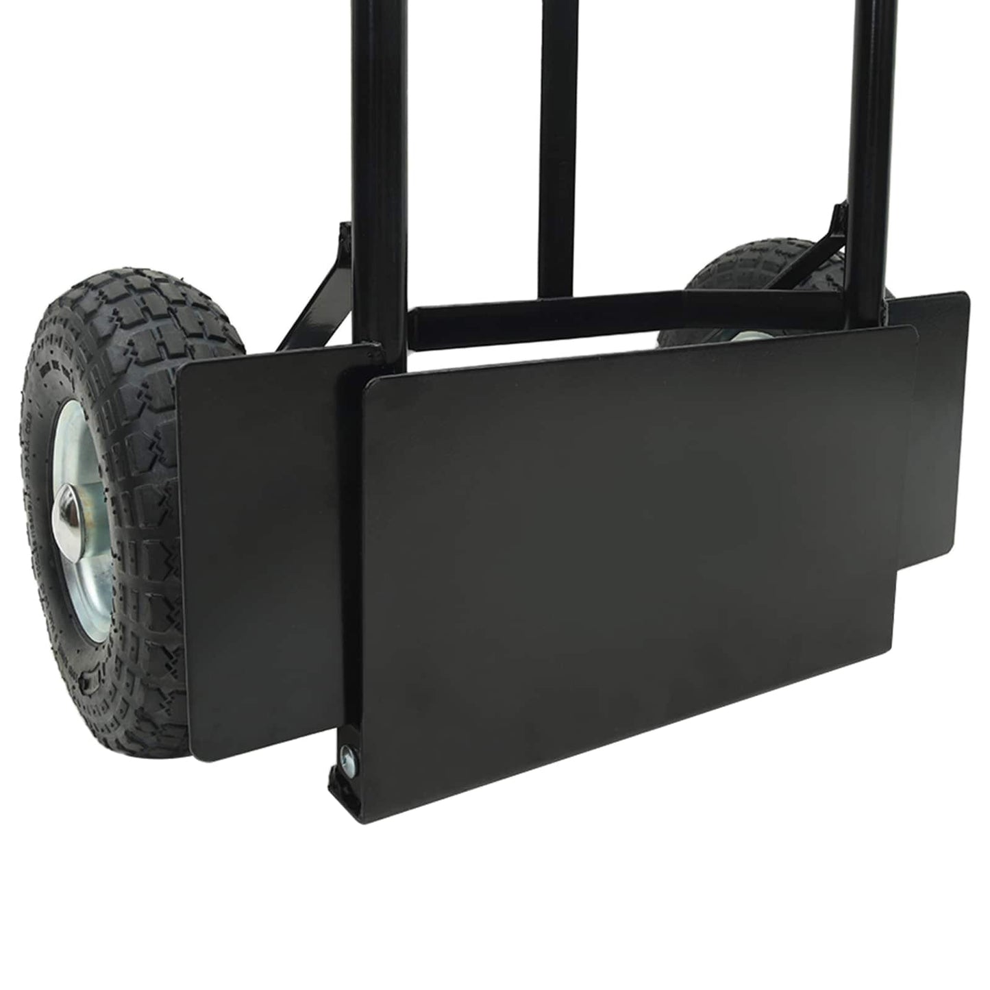 Udvidelig håndvogn Sort og rød 57 x 46 x 113 cm Stål